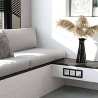 Рамка на 3 поста (черный soft-touch, Senso) / W0033108