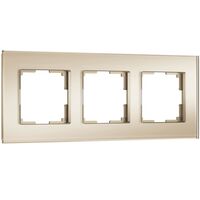 Рамка на 3 поста (шампань soft-touch, Senso) / W0033111