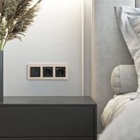 Рамка на 3 поста (шампань soft-touch, Senso) / W0033111