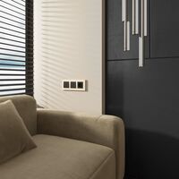 Рамка на 3 поста (айвори матовый, Slab) / W0032962