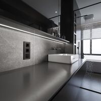 Рамка на 3 поста (бронза матовый, Slab) / W0032963