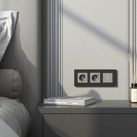 Рамка на 3 поста (черный матовый, Slab) / W0032908