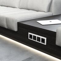 Рамка на 4 поста (белый soft-touch, Senso) / W0043101