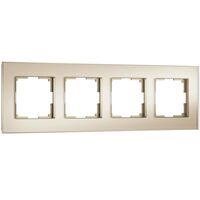 Рамка на 4 поста (шампань soft-touch, Senso) / W0043111