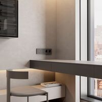 Рамка на 4 поста (бронза матовый, Slab) / W0042963