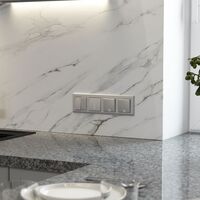 Рамка на 4 поста (серебряный матовый, Stark) / W0041865