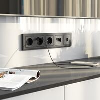 Рамка на 5 постов (графит матовый, Stark) / W0051864