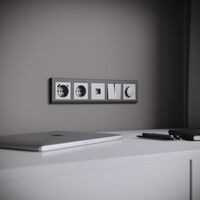 Рамка на 5 постов (графит матовый, Stark) / W0051864