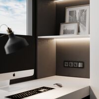 Розетка Ethernet RJ-45 (графит акрил) / W1181044