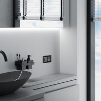 Розетка влагозащ. с зазем. с защит. крышкой и шторками (графит акрил) / W1171244