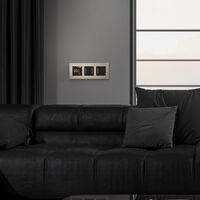 Сенсорный выключатель двухклавишный с подсветкой (черный) / W4522008