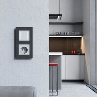 Умный сенсорный выключатель двухклавишный (белый) / W4523001