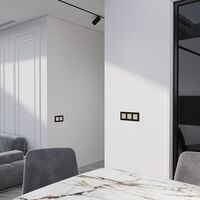 Умный сенсорный выключатель двухклавишный (шампань) / W4523011