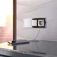 Умный сенсорный выключатель одноклавишный (белый) / W4513001