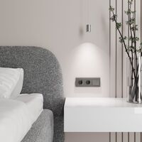 Выключатель одноклавишный (графит акрил) / W1110044