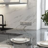 Выключатель одноклавишный проходной (серебряный матовый) / W1112065