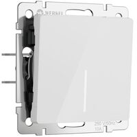 Выключатель одноклавишный с подсветкой (белый акрил) / W1110141