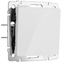 Выключатель одноклавишный проходной (белый акрил) / W1112041