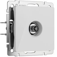 ТВ-розетка оконечная (белый акрил) / W1183041