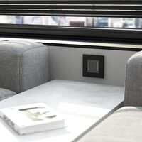 Рамка на 1 пост (черный алюминий, AluMax) / W0013508