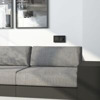 Рамка на 2 поста (черный алюминий, AluMax) / W0023508