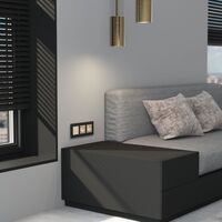 Рамка на 3 поста (черный алюминий, AluMax) / W0033508