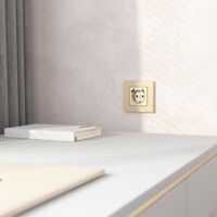 Рамка на 1 пост (шампань, AluMax) / W0013511