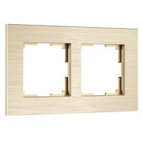 Рамка на 2 поста (шампань, AluMax) / W0023511