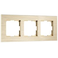 Рамка на 3 поста (шампань, AluMax) / W0033511