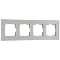 Рамка на 4 поста (дымчатый soft-touch, Senso) / W0043117