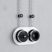 Изоляторы 100 шт (черный матовый) Vintage / W6433408