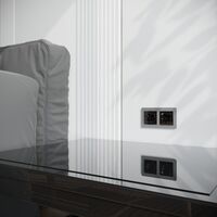 Накладка для розетки USB (черный акрил) / W1179548