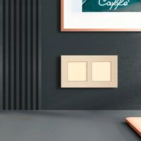 Рамка на 2 поста (шампань, AluMax) / W0023511