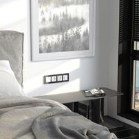 Рамка на 4 поста (черный, Elite) / W0042448