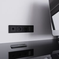 Розетка Ethernet RJ-45 (черный акрил) / W1181048