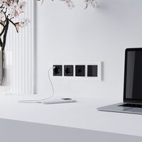 Розетка Ethernet RJ-45 (черный акрил) / W1181048