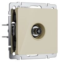 ТВ-розетка оконечная (айвори акрил) / W1183043