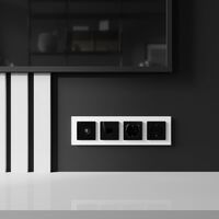 ТВ-розетка оконечная (черный акрил) / W1183048