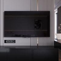 ТВ-розетка оконечная (черный акрил) / W1183048