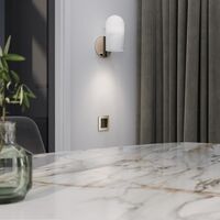 Выключатель двухклавишный (черный акрил) / W1120048