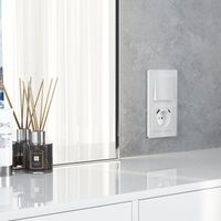 Выключатель одноклавишный (белый акрил) / W1110041