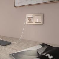 Выключатель одноклавишный проходной с подсветкой (айвори акрил) / W1112143