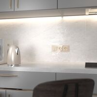 Выключатель двухклавишный с подсветкой (айвори акрил) / W1120143