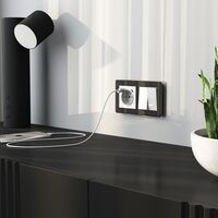 Выключатель двухклавишный проходной (белый акрил) / W1122041