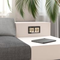 Розетка с заземлением (айвори акрил) / W1171043