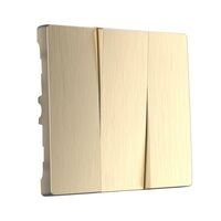 Набор клавиш для выключателя трехклавишного (шампань рифленый) / W1139010