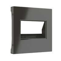 Накладка для двойной розетки Еthernet RJ-45 (серо-коричневый) / WL07-RJ45+RJ45-CP