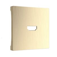 Накладка для розетки HDMI (шампань рифленый) / WL10-HDMI-CP