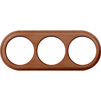 Рамка на 3 поста (итальянский орех, Legend) / WL15-frame-03