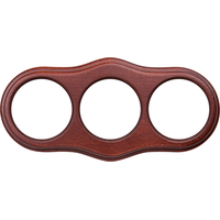 Рамка на 3 поста (итальянский орех, Legend Wave) / WL20-frame-03